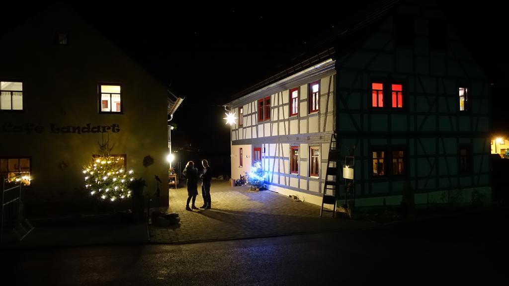 Ferienwohnung Café Landart im Thüringer Finistère Plaue  Exterior foto