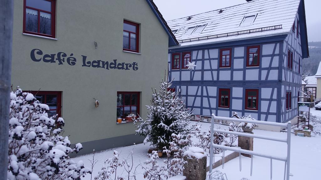 Ferienwohnung Café Landart im Thüringer Finistère Plaue  Exterior foto