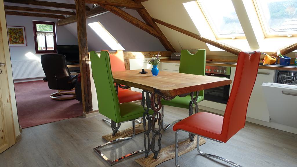 Ferienwohnung Café Landart im Thüringer Finistère Plaue  Exterior foto