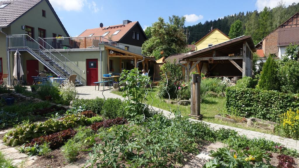 Ferienwohnung Café Landart im Thüringer Finistère Plaue  Exterior foto