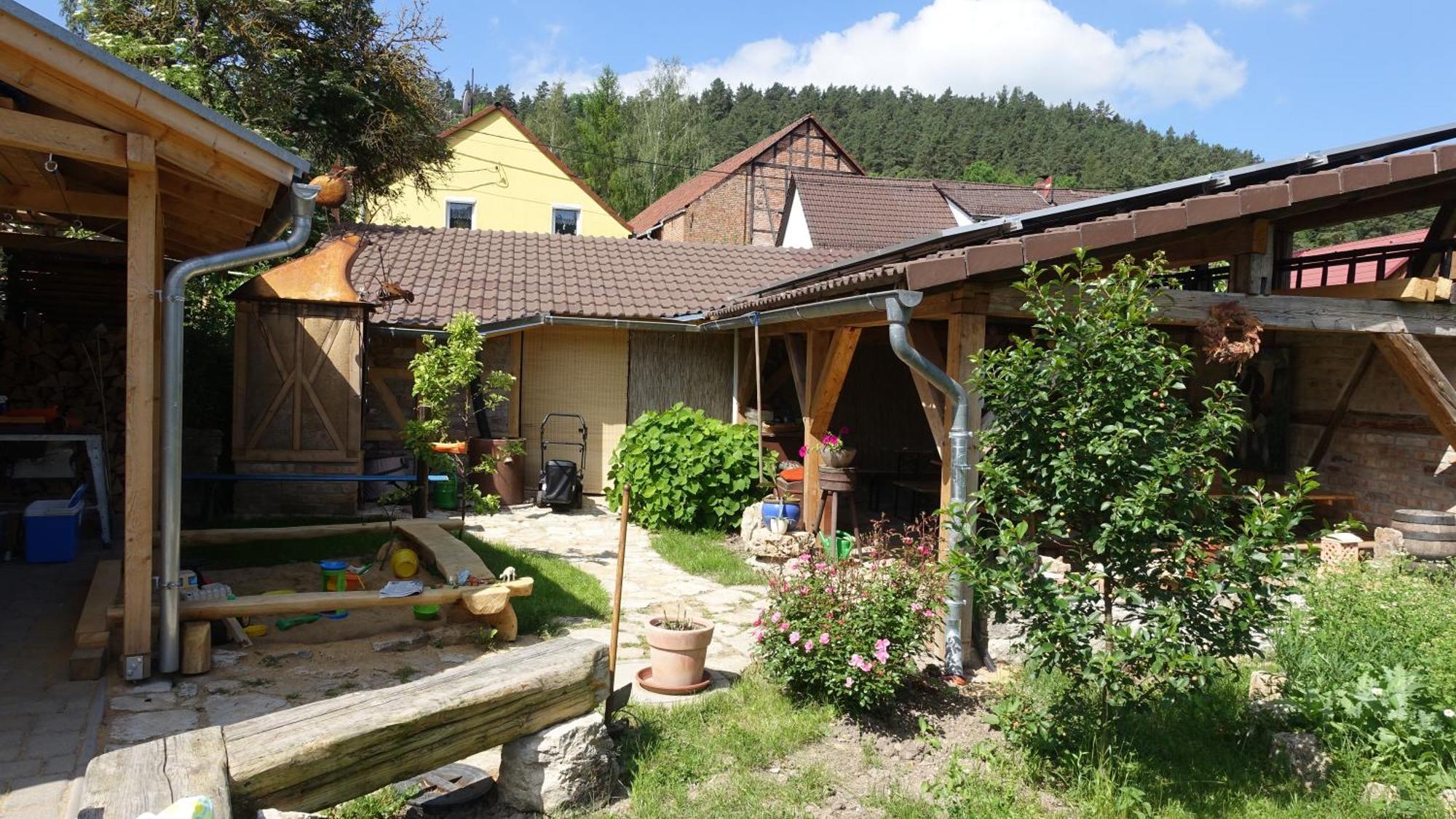 Ferienwohnung Café Landart im Thüringer Finistère Plaue  Exterior foto