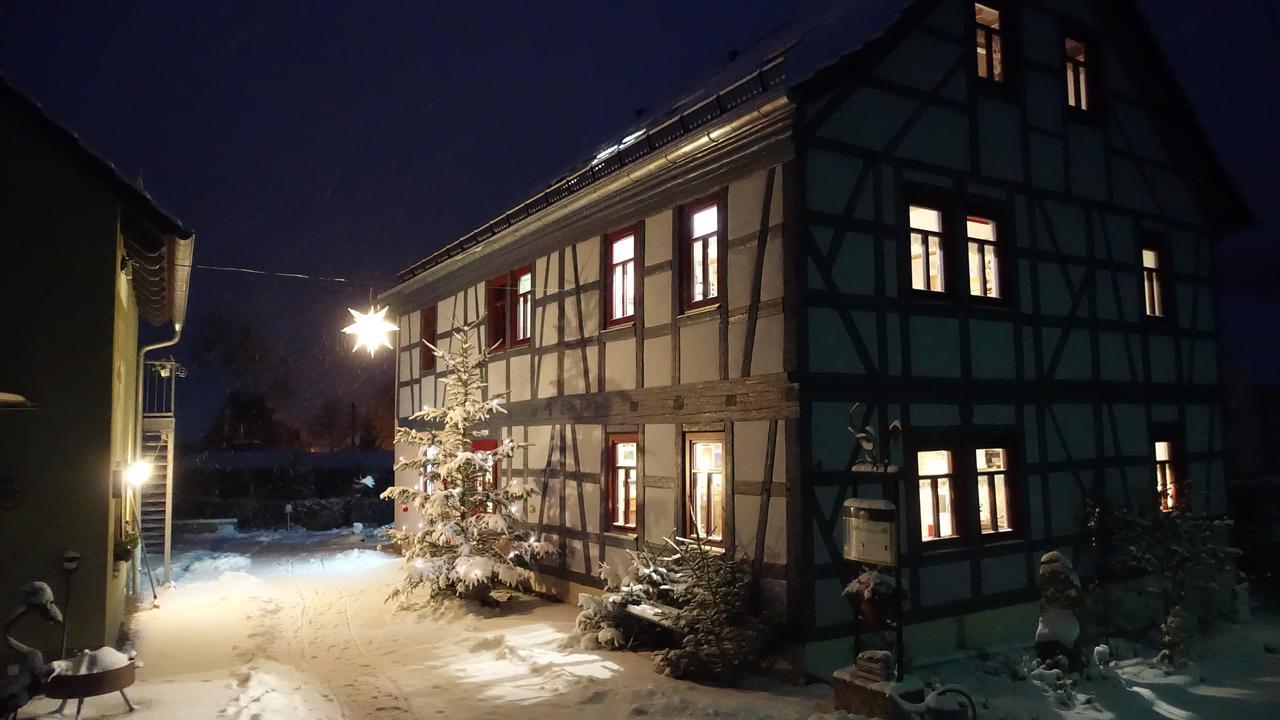 Ferienwohnung Café Landart im Thüringer Finistère Plaue  Exterior foto